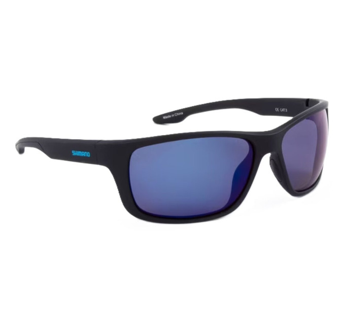 Очки Shimano Antares Matte Black + Blue Mirror