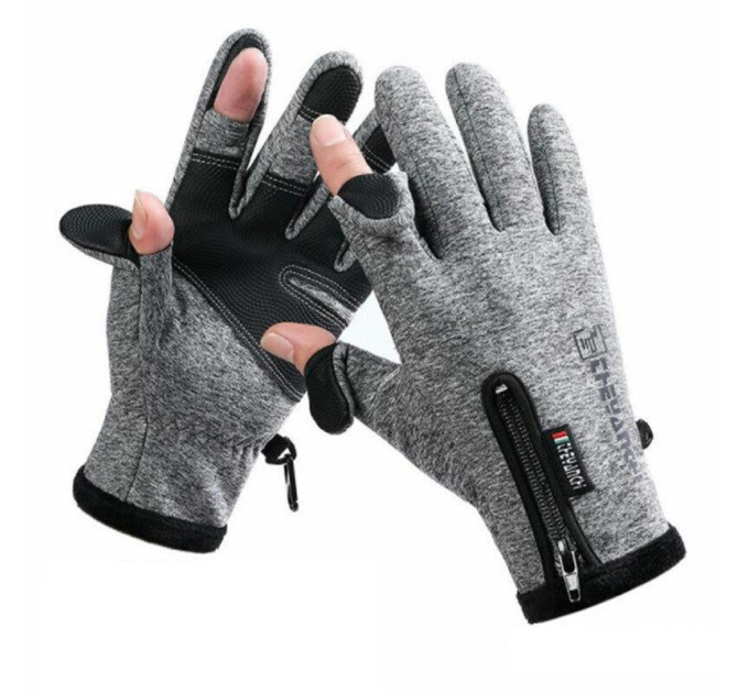 Рукавички Winter Fleece Touch з відкидними пальцями, Gray, L