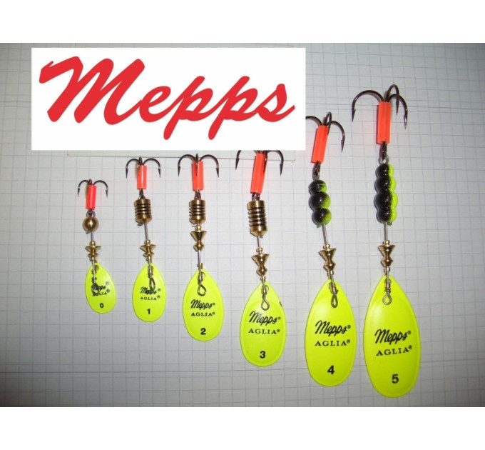 Блешня Mepps Aglia LONG срібло. nr 1+/6g