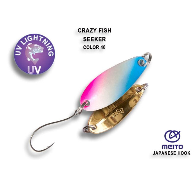 Блешня Crazy Fish Seeker 2.5 г №40