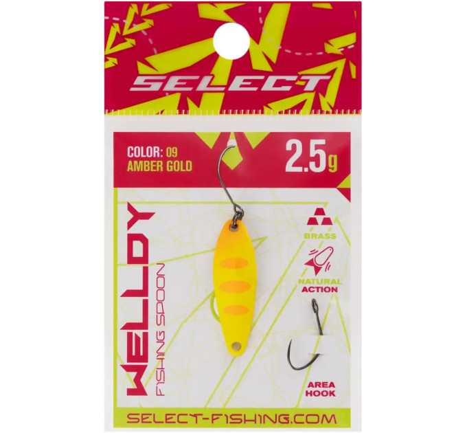 Блесна Select Welldy 1.8g 31mm #09 Amber Gold