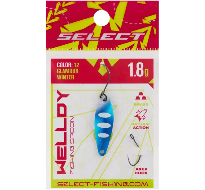 Блесна Select Welldy 1.8g 31mm #12 Glamour Winter