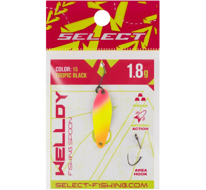 Блесна Select Welldy 1.8g 31mm #15 Tropic Black