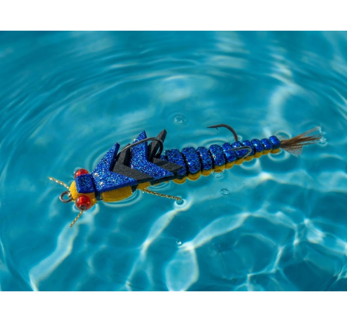 Мандула DaKi Floating Larva 70mm 2.8 #02 Blue/Yellow