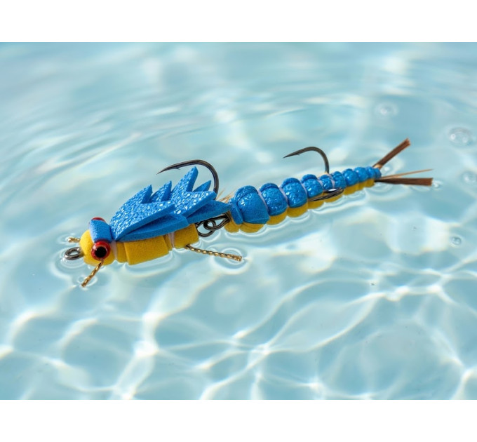 Мандула DaKi Floating Larva 70mm 2.8 #03 Sky Blue/Yellow
