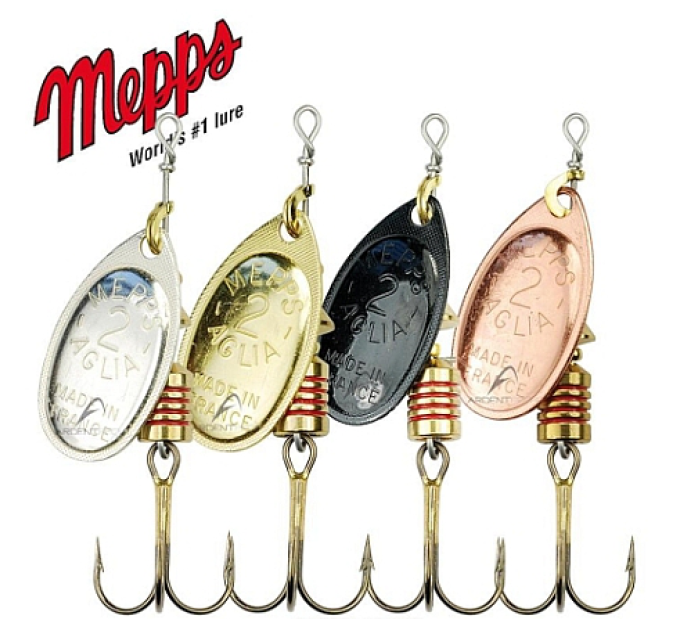 Блешня Mepps Aglia LONG срібло. nr 1+/6g