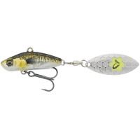 Тейл-спиннер Savage Gear 3D Sticklebait Tailspin 65mm 9.0g Sinking Green Silver Ayu