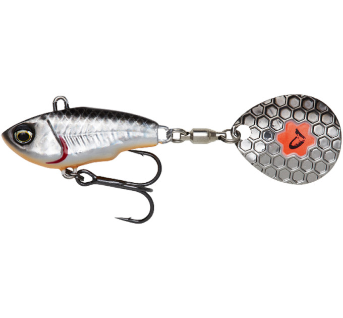 Тейл-спиннер Savage Gear Fat Tail Spin 65mm 16.0g Dirty Silver