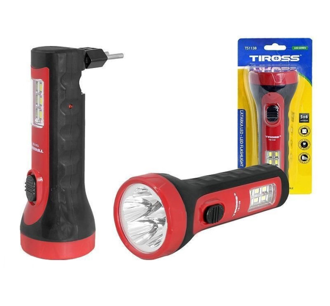 Ліхтар Tiross TS-1138 5 LED + 6 SMD
