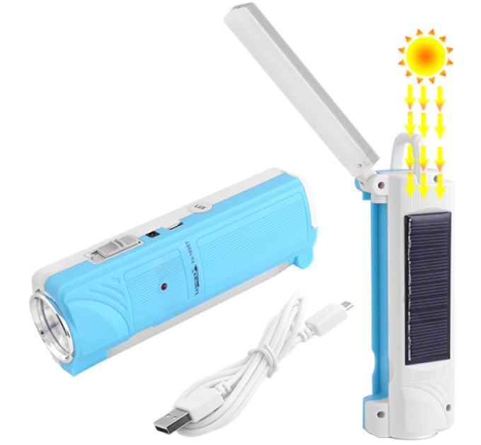 Ліхтар Luxury 1035 T, 1W+10SMD, сонячна батарея, ЗУ 220V, вбудований акумулятор