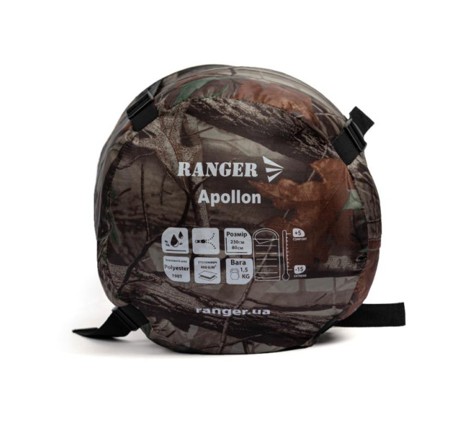 Спальний мішок Ranger Apollon Camo RA 6639