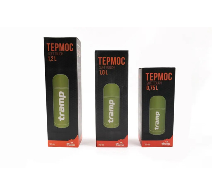 Термос TRAMP Soft Touch 1 л TRC-109 (Хаки)