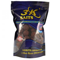 3KBaits Бойл AMINO вареный на пару 24мм (кальмар-клюква) 800 г
