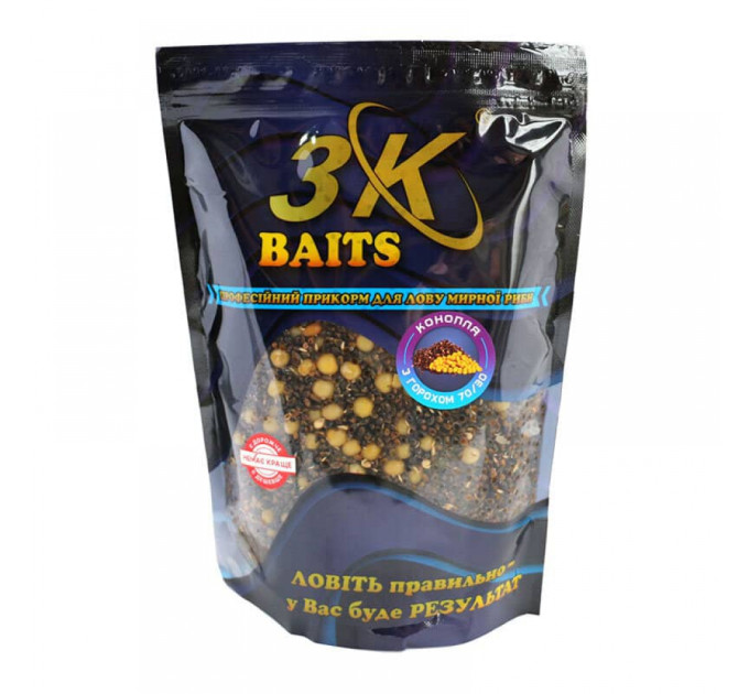 3KBaits Конопля с горохом (70/30) 800 г
