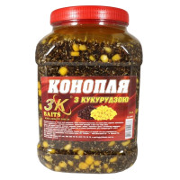 3KBaits Конопля с кукурузой (70/30) ведро/банка 5л
