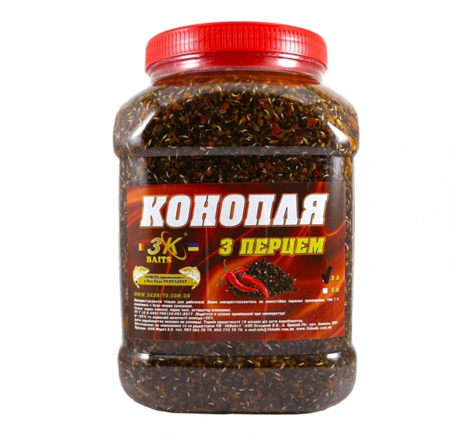 3KBaits Конопля з перцем (гострa) відро/банка 5л