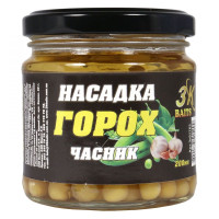 3KBaits Насадка Горох Premium (чеснок) 200мл