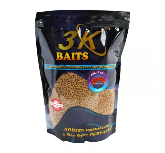 3KBaits Pellets 2 мм (краб) 800 г