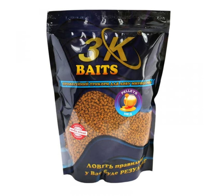 3KBaits Pellets 2 мм (мед) 800 г