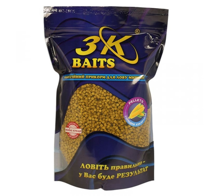 3KBaits Pellets 2 мм ((сладкая кукуруза)) 800 г