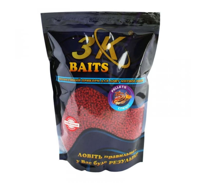 3KBaits Pellets 2 мм (специи) 800 г