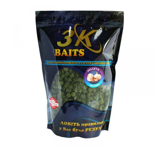 3KBaits Pellets 8 мм (чеснок) 800 г