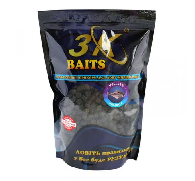 3KBaits Pellets 8 мм HALIBUT (палтус) 800 г