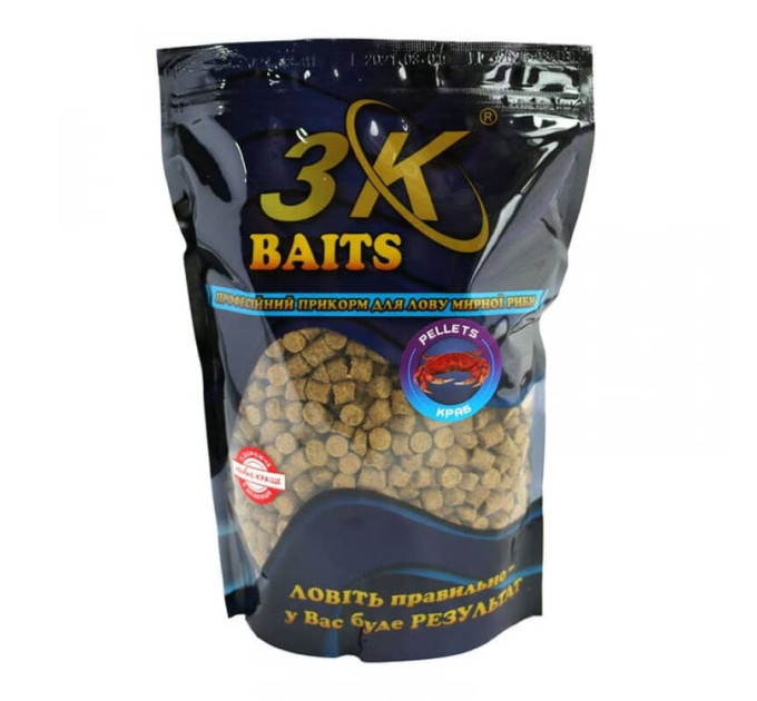 3KBaits Pellets 8 мм (краб) 800 г