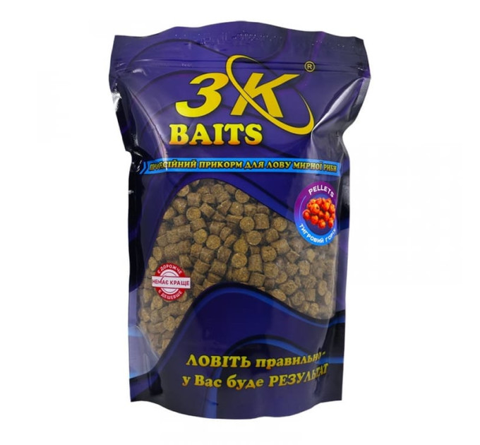 3KBaits Pellets 8 мм TIGER NUT (тигровый орех) 800 г