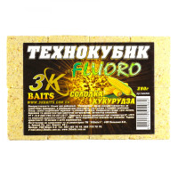 3KBaits Технокубик FLUORO ((сладкая кукуруза)) 290 г
