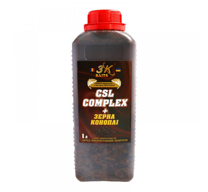 3KBaits Зерна конопли залитые в «CSL Complex» 1000 мл