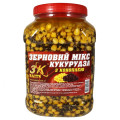 3KBaits Зерновой МИКС КУКУРУЗА (с коноплей) ведро/банка 3л