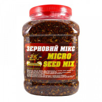 3KBaits Зерновой МИКС Micro Seed Mix (натуральный) ведро/банка 3л