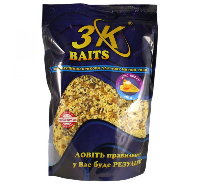 3KBaits Зерновой МИКС Пшено (мед) 1000 г