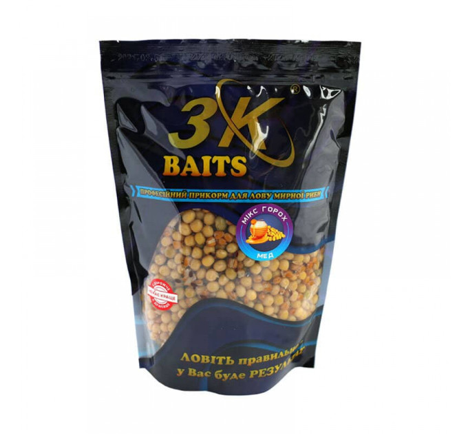 3KBaits Зерновий МІКС ГОРОХ (мед) 1000 г