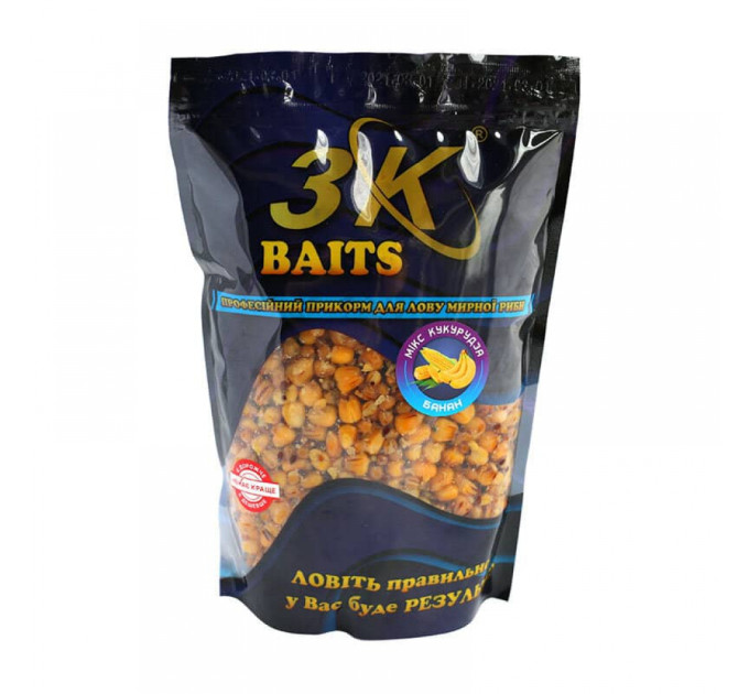 3KBaits Зерновий МІКС КУКУРУДЗА (банан) 1000 г