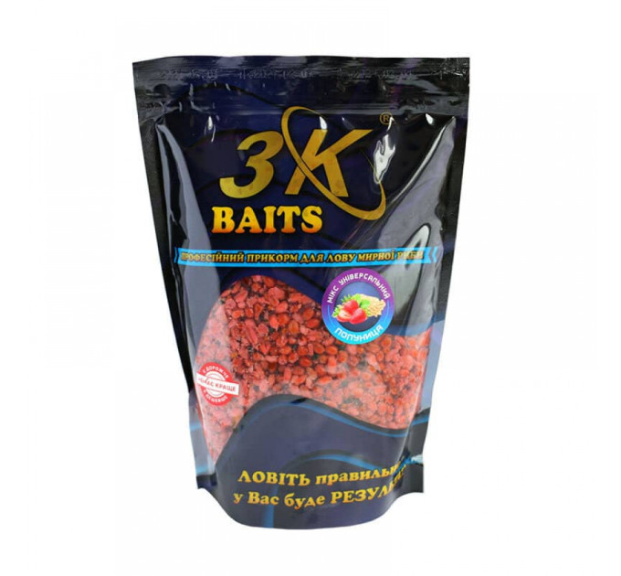 3KBaits Зерновой МИКС Универсальный (клубника) 1000 г