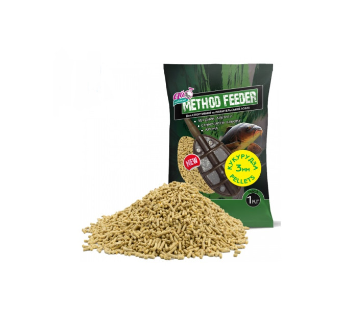 Прикорм АЙ-Підсікай PELLETS FEEDER Ø 3 мм  - КУКУРУДЗА