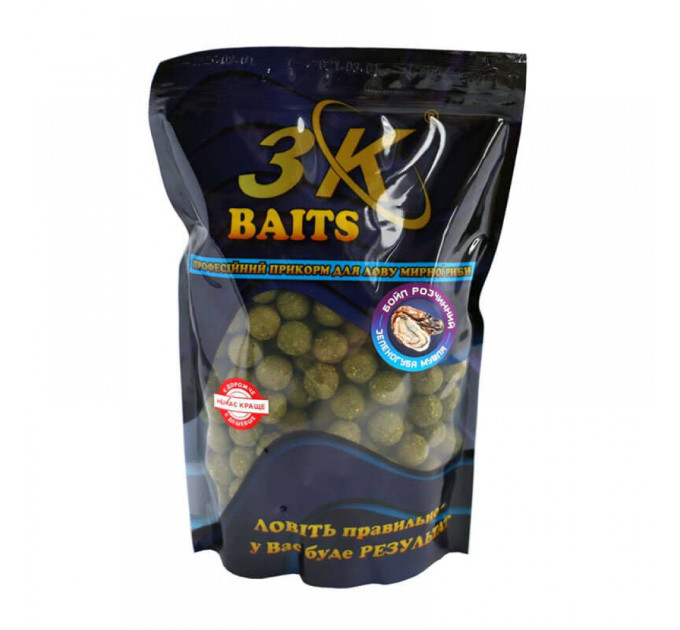 3KBaits Бойл розчинний пилящий 16мм (зеленогуба мушля) 0,8кг