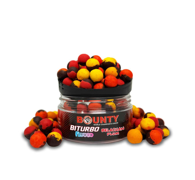 Bounty Premium boyle+pop-up FLUORO BITURBO BELACHAN / PLUM 12мм