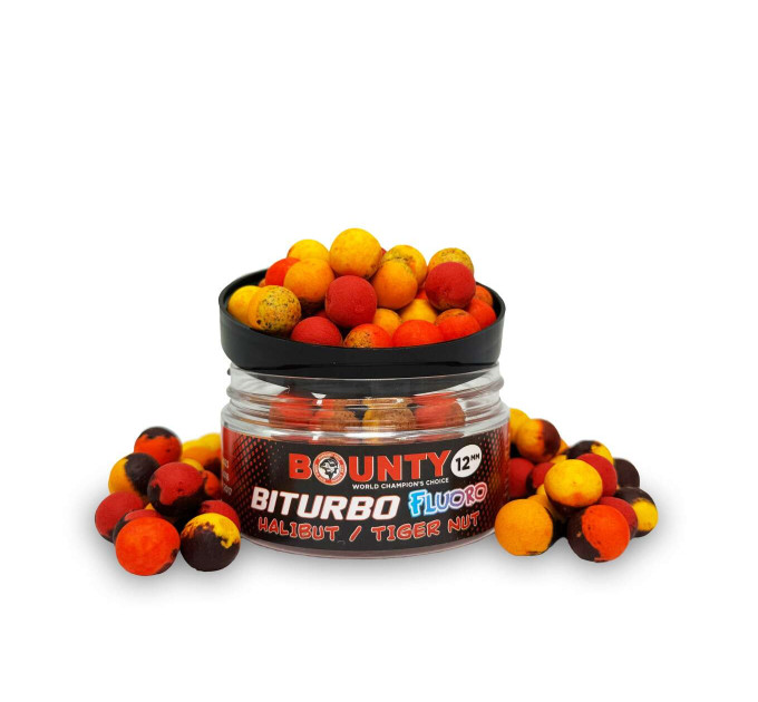 Bounty Premium boyle+pop-up FLUORO BITURBO HALIBUT / TIGER NUT 12мм