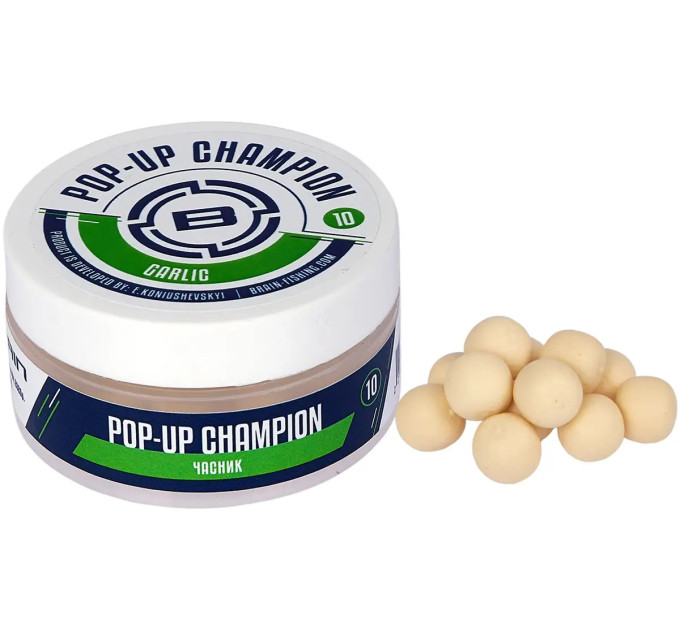 Бойлы Brain Champion Pop-Up Garlic (чеснок) 08mm 34g