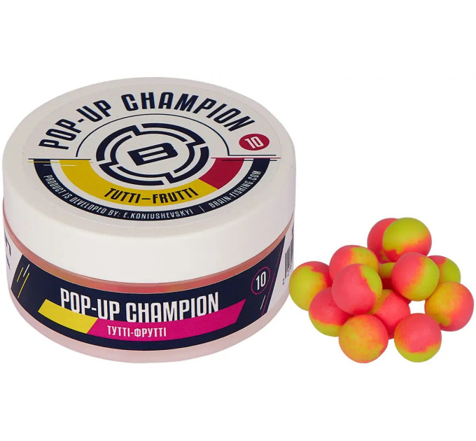 Бойли Brain Champion Pop-Up Tutti- Frutti (тутті-фрутті) 10mm 34g