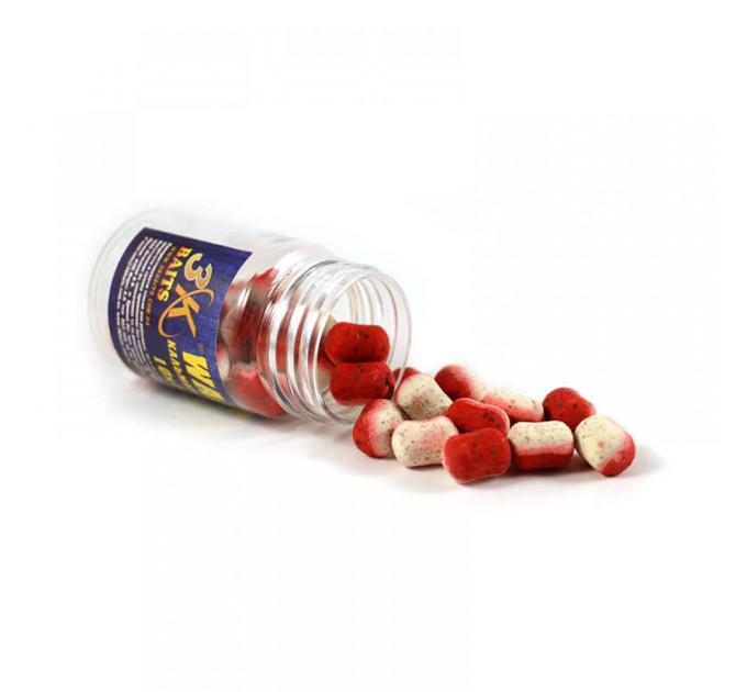 3KBaits Бойл Wafters 8*12мм (кальмар-клубника) 30г