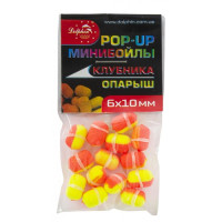 МИНИ Бойлы DOLPHIN плавающие POP UP клубника-опарыш 8х14мм