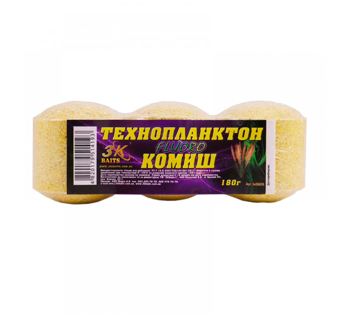 3KBaits Технопланктон FLUORO (камиш) 180 г