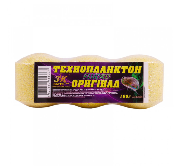 3KBaits Технопланктон FLUORO (оригінал) 180 г