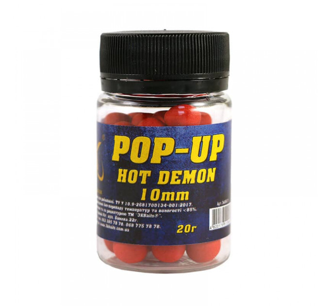 3KBaits Бойл Pop-up 12мм (Hot Demon) 20г