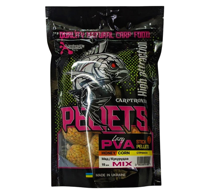 Carptronik PVA stick pellets Honey/Corn (Мед/Кукурудза) 15 шт