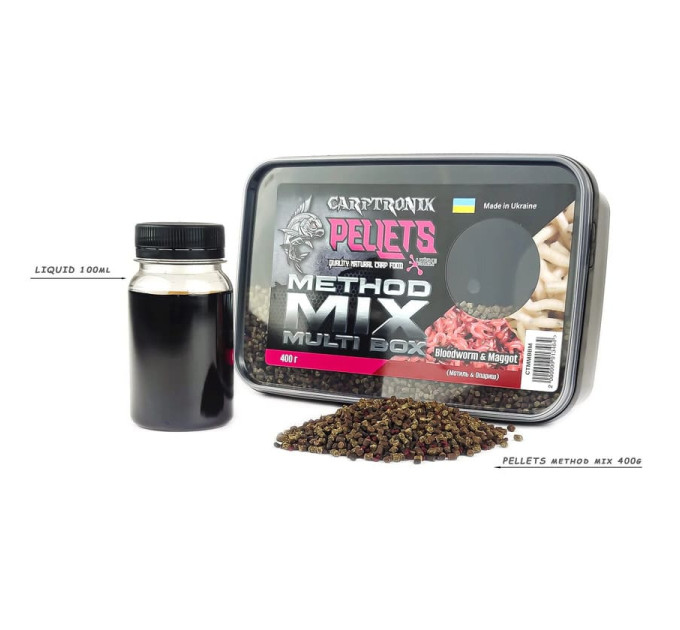 Carptronik Method mix Multi Box Bloodworm/Maggot (Мотиль/Опариш)